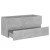 Den Omarica za umivalnik betonsko siva 100x38,5x45 cm iverna