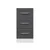 Hanah Home kuhinjski element Minar 7984, 40 cm, beli / antracit
