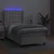 Vidaxl Box spring postelja z vzmetnico LED bela 80x200 cm umetno usnje