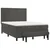 Vidaxl Box spring postelja z vzmetnico temno siva 140x200 cm žamet