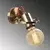 Opviq Zidna lampa E27 Max 40W, Bronzana