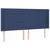 Vidaxl Box spring postelja z vzmetnico LED modra 180x200 cm blago