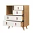 Hanah Home Komoda Fallow 70x88,6x40cm Hrast-Bela
