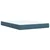 Vidaxl Box spring postelja z vzmetnico modra 140x200 cm žamet