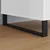 Noge namještaja 12 pcs Crna 481 x 40,5 x 100 mm Željezo