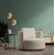 Atelier del Sofa Fotelja Asos Cream 100x71x105cm Krem