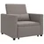 Sofa na razvlačenje Singl Sivo-smeđa 90 x 165 x 87 cm tkanina