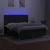 vidaXL Box spring postelja z vzmetnico LED črna 160x200 cm blago