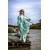 Ženski kimono Athena, Dugi, Svetloplavo-svetlozeleni