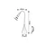 Rabalux Lampa Jeff2, LED 4W, H48cm, Bela