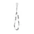 Vežica za mobilni Guess Strap Heishi Beads Black/White