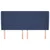 Vidaxl Vzglavje z ušesi modro 203x23x118/128 cm blago