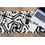 Decormat Podloga za mizo Black and white pattern 90x45 cm