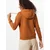 Womens hooded caramel