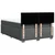 Vidaxl Box spring postelja z vzmetnico temno siva 160x200 cm blago