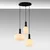 Opviq Luster Asker-15202, 55x55x130cm, IP20, Belo-crni