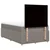 Vidaxl Box spring postelja z vzmetnico taupe 120x190 cm blago