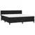 VIDAXL Box spring postelja z vzmetnico črna 180x200 cm žamet