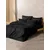 Plaid - Black Black Ranforce Super King Quilt Cover Set (FR)