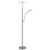 Globo 58909N - LED prigušiva podna lampa TIRANA 40W/230V + 5,5W mat hrom