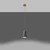 Sollux SL.0964 - Zavesni luster na sajli QUBIC 1xE27/60W/230V beton/drvo, siva