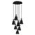Conceptum Hypnose Luster Kem-6357, 43 cm, 7xE27 , Crni