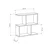 Hanah Home Klub sto Homemania, 60x60x20 cm, Krem