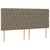 Vidaxl Box spring postelja z vzmetnico taupe 200x200 cm blago