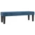 Vidaxl Box spring postelja z vzmetnico temno modra 160x200 cm žamet