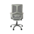 ANJI FURNITURE Kancelarijska stolica Star White Chrome, Siva