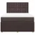 Vidaxl Box spring postelja z vzmetnico temno rjava 160x200 cm blago