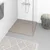 Vidaxl Kad za tuš SMC rjava 90x90 cm