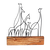 Aberto Design Dekorativna figura M-033, 30x35x3.5 cm, Crna