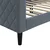 Vidaxl Raztegljiva postelja temno siva 80x200 cm žamet