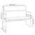 Klupa svjetlosiva 100 x 64 x 80 cm od tkanine