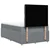 Vidaxl Boxspring postelja z vzmetnico svetlo siva 120x190 cm blago
