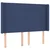 Vidaxl Box spring postelja z vzmetnico LED modra 140x190 cm blago