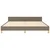 Vidaxl Posteljni okvir brez vzmetnice taupe 160x200 cm blago