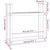vidaXL Stojalo za drva 110x35x108,5 cm trden les douglas