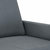 vidaXL Dvosed temno siv 120 cm žamet