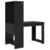 Stol s policom Crni hrast 122 x 67 x 145 cm Konstruirano drvo