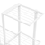 Stalak za cvijeće s kotačima 94,5 x 25 x 92,5 cm bijeli metalni