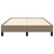 vidaXL Posteljni okvir taupe 120x190 cm tkanina