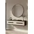 Hanah Home komoda Rany 120, 120 cm, antracit / travertin / srebrna