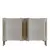 HANAH HOME Komoda Rany 120 White Travertine Gold