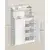 Songmics Kopalniška omarica 30x60x100 cm Bela
