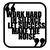 Wallity Zidna dekoracija Work Hard, 50 x 50 cm, Crna
