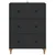 Ormar s ladicama Crna 66 x 34,5 x 90 cm Konstruirano drvo