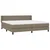 Vidaxl Box spring postelja z vzmetnico taupe 200x200 cm blago