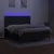 Vidaxl Box spring postelja z vzmetnico LED črna 180x200 cm blago